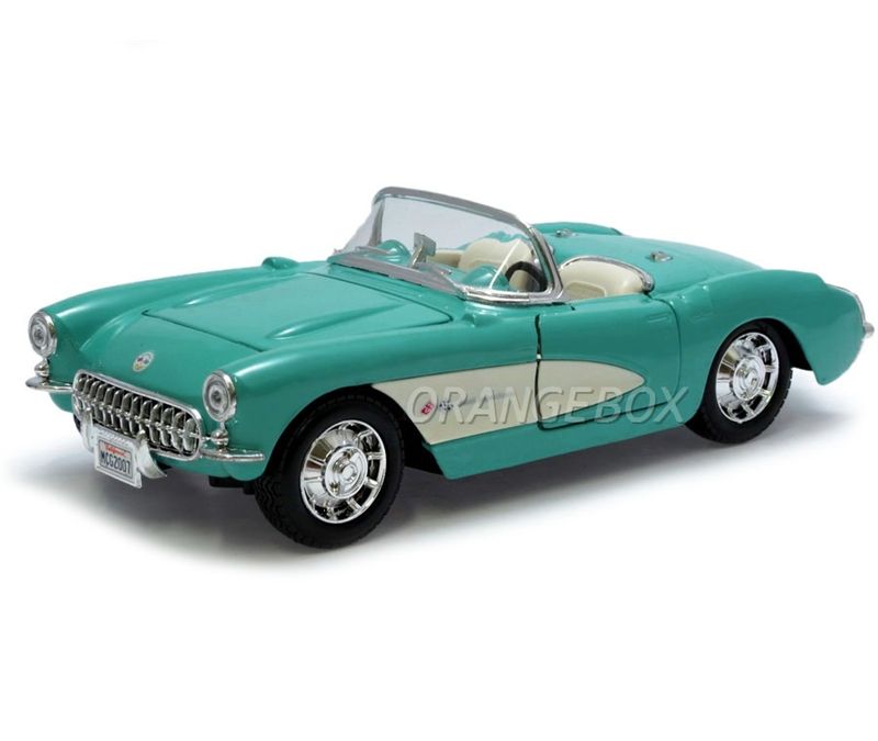Chevrolet Corvette 1957 1:24 Maisto Verde - 20 anos! Loja on-line