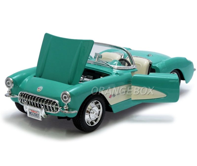 Chevrolet Corvette 1957 1:24 Maisto Verde - 20 anos! Loja on-line