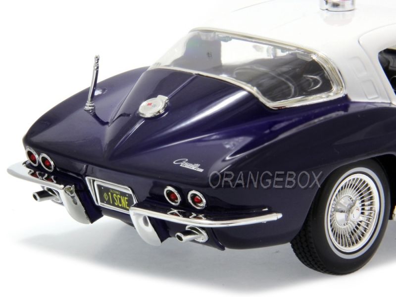 Chevrolet Corvette 1965 Policia Maisto 1:18 - 19 anos! Loja