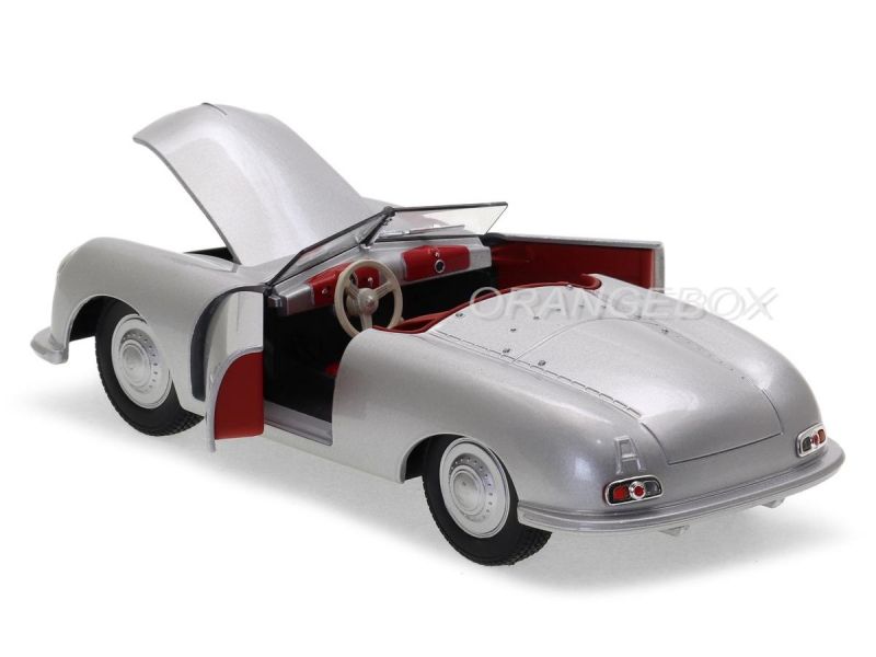Porsche 356/1 Roadster 1:24 Welly Prata - 19 anos! Loja on-line de