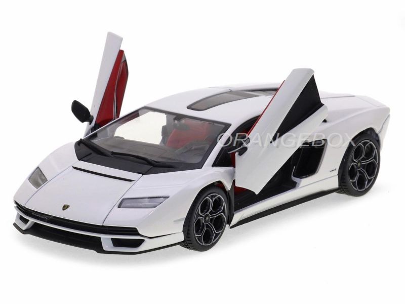 Lamborghini Countach LPI 800-4 2022 Bburago 1:24 Branco - 20 anos