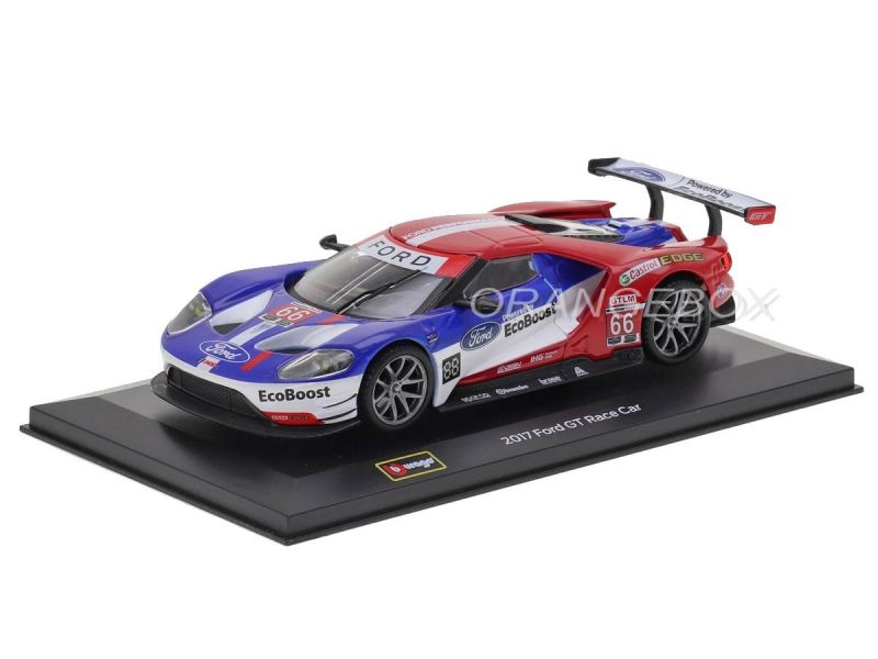 Ford GT Race Car 2017 1:32 Bburago - 20 anos! Loja on-line de