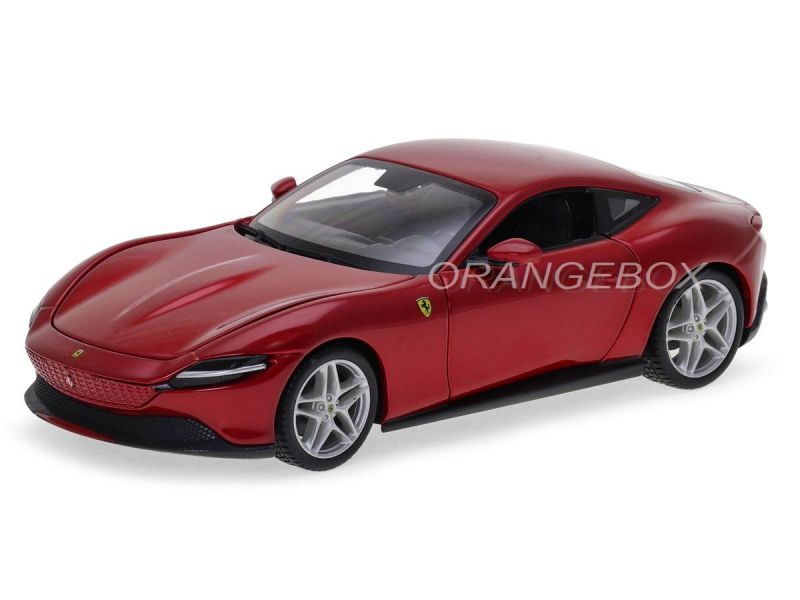 Ferrari Roma Bburago 1:24 Vermelho - 20 anos! Loja on-line de