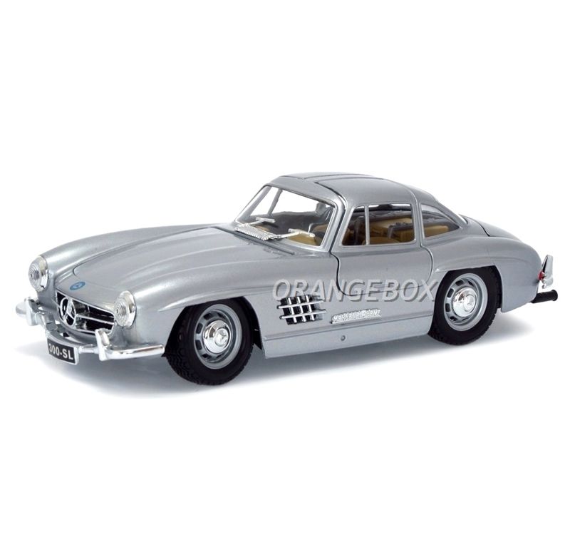 1954 Mercedes Benz 300SL 1:24スケール Mercedes Benz 300 SL 1954 Bburago 1:24 Prata - 19 anos! Loja on