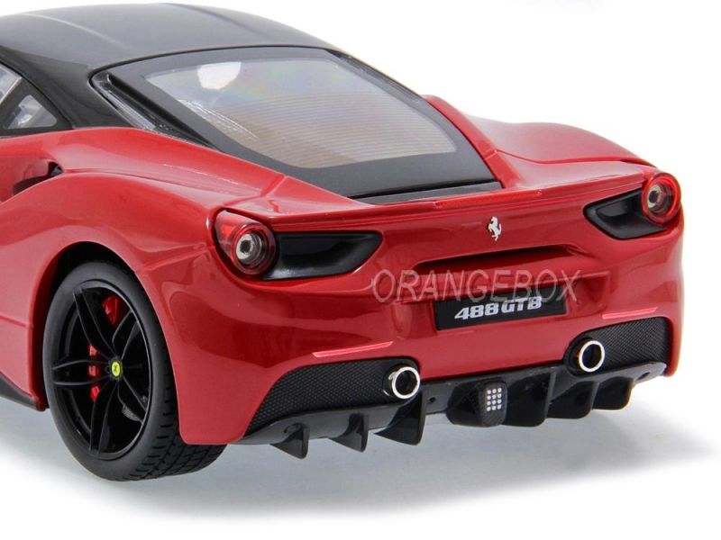 ミニカー Bburago Ferrari 488 GTB 1/18 Ferrari 488 Gtb Race E Play Vermelha 1:18 Burago 18-16008