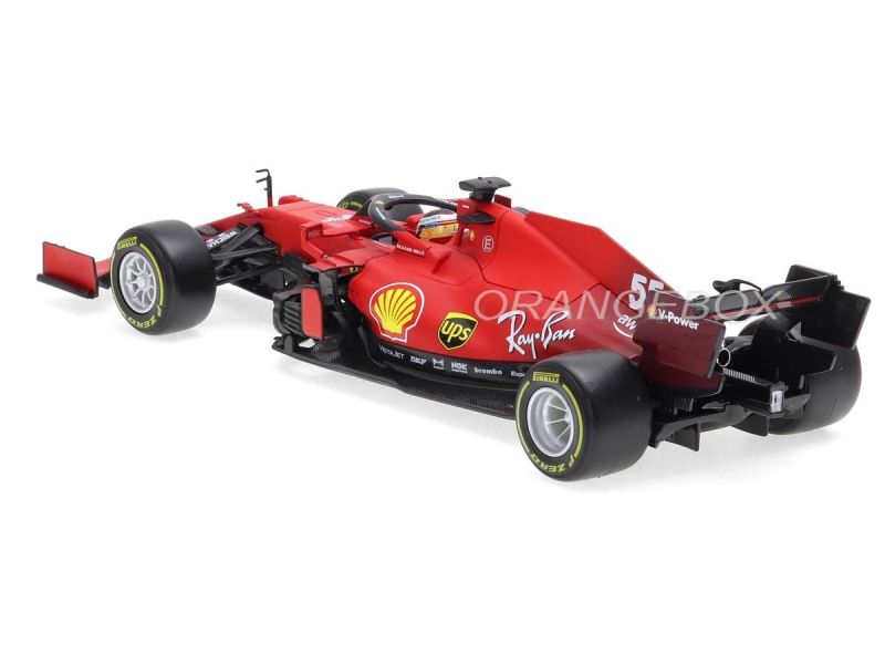 Fórmula 1 Ferrari SF21 Scuderia 2021 Carlos Sainz Jr 1:18 Bburago