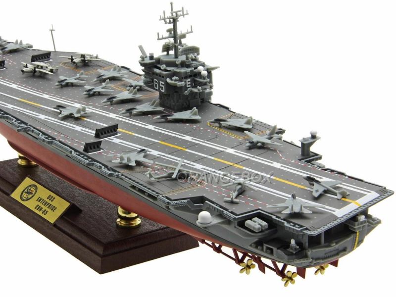 未組立 USS Battle ship & Aircraft carrier Navio Porta Aviões USS Aircraft Carrier Entreprise CVN-65 1:700
