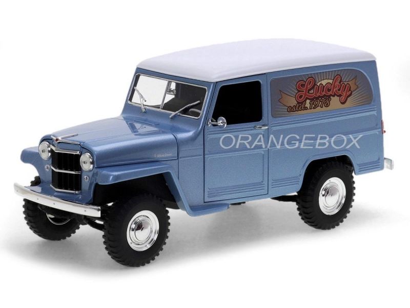 Jeep Willys 1955 Station Wagon Road Signature 1:18 Azul - 20 anos