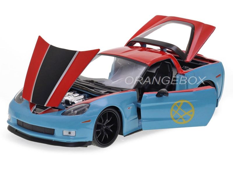 CHEVROLET CORVETTE 雑貨 Chevrolet Corvette Z06 2006 Avengers Jada Toys 1:24 + Figura