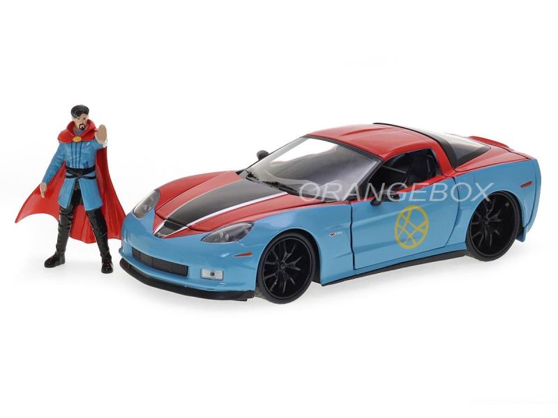 Chevrolet Corvette Z06 2006 Avengers Jada Toys 1:24 + Figura
