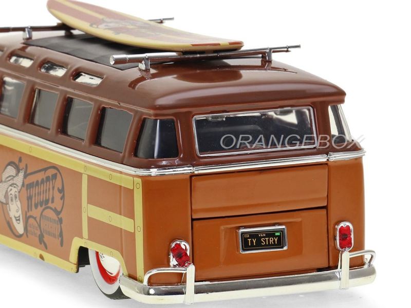 Volkswagen Kombi T1 Bus Toy Story Jada Toys 1:24 + Figura Woody