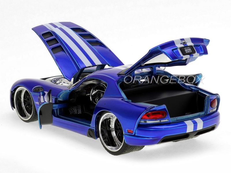 Dodge Viper SRT 10 2008 Jada Toys 1:24 Azul - 20 anos! Loja on