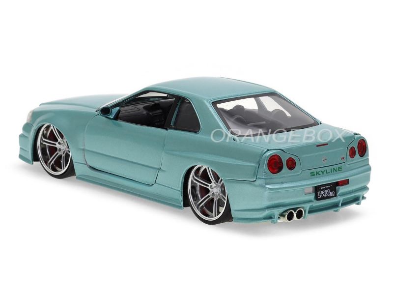 Jada Toys ブライアンニッサンスカイライン GT-R (BNR34) Brian s Nissan Skyline GT-R BNR34 Velozes e Furiosos Jada Toys 1