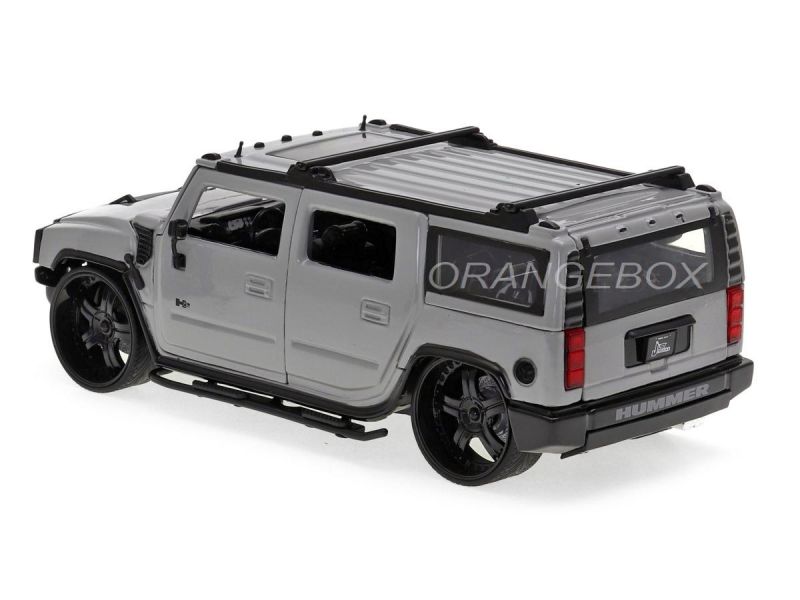 Hummer H2 Just Trucks Jada Toys 1:24 + Estante com Rodas - 20 anos