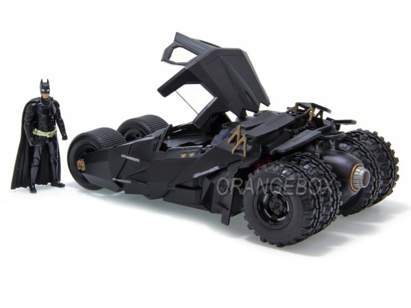 Batmóvel Tumbler + Figura Batman (em metal) - The Dark Knight 2008