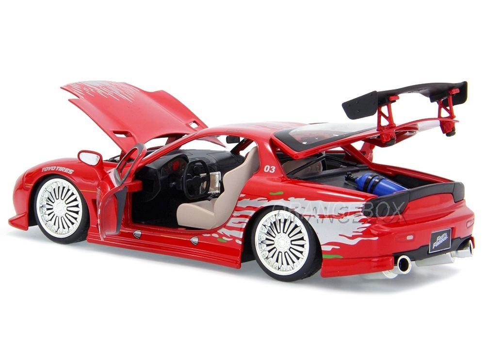 Dom's Mazda RX-7 Red Fast and FuriouS Velozes e Furiosos Jada Toys
