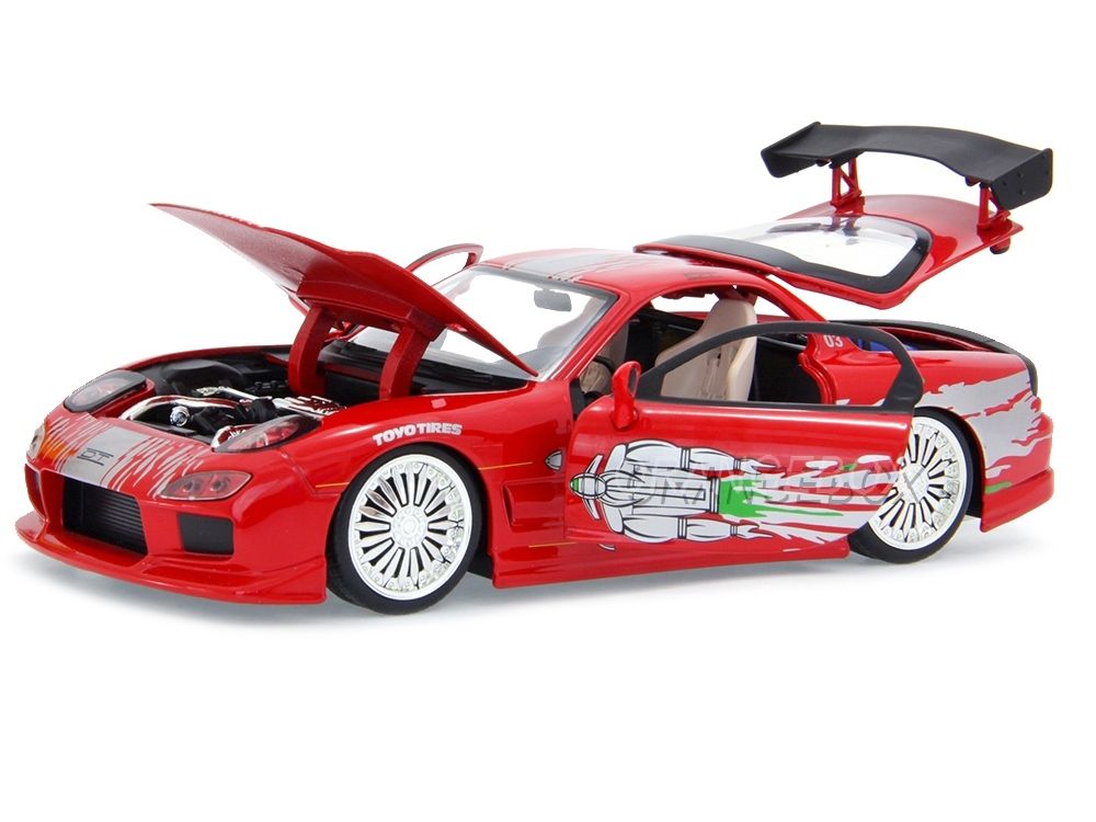 Dom's Mazda RX-7 Red Fast and FuriouS Velozes e Furiosos Jada Toys