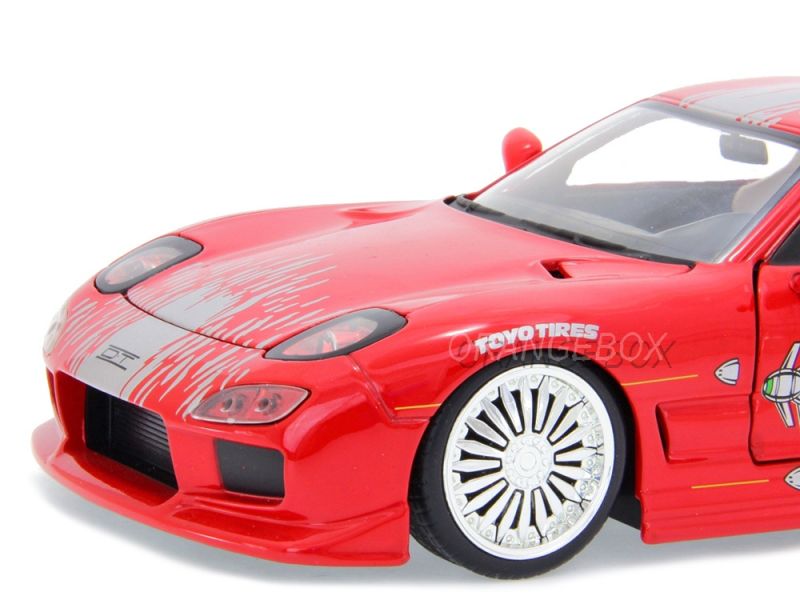 Dom's Mazda RX-7 Red Fast and FuriouS Velozes e Furiosos Jada Toys