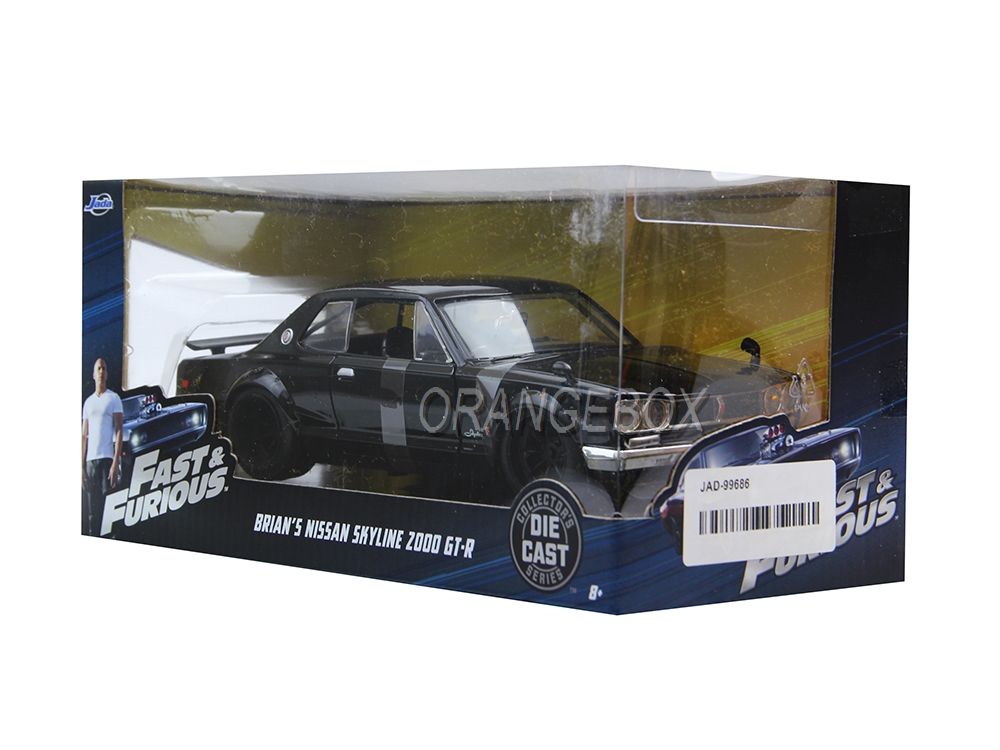 Nissan Skyline 2000 GT-R Brian O Conner Velozes Furiosos Jada Toys