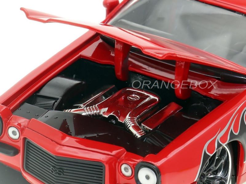Chevrolet Camaro SS 1971 Big Time Muscle 1:24 Jada Toys Vermelho