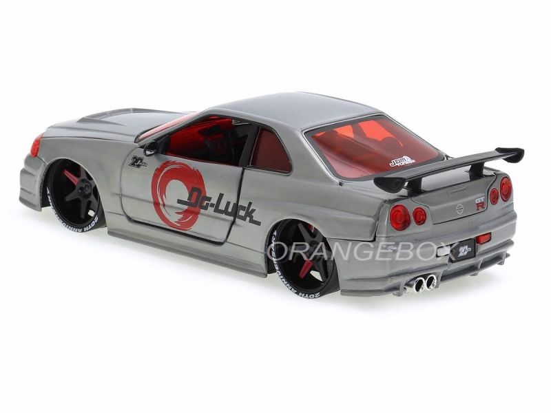 Nissan Skyline GT-R (BNR34) 2002 Jada Toys 1:24 Edição 20º