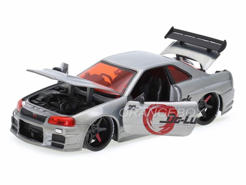 Nissan Skyline GT-R (BNR34) 2002 Jada Toys 1:24 Edição 20º