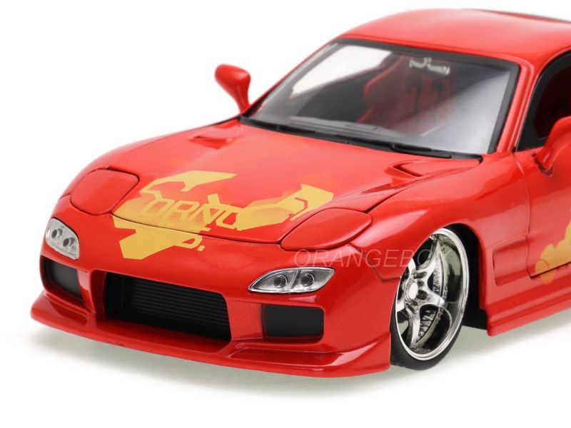 Orange JLS Mazda RX-7 Velozes e Furiosos Fast and Furious Jada