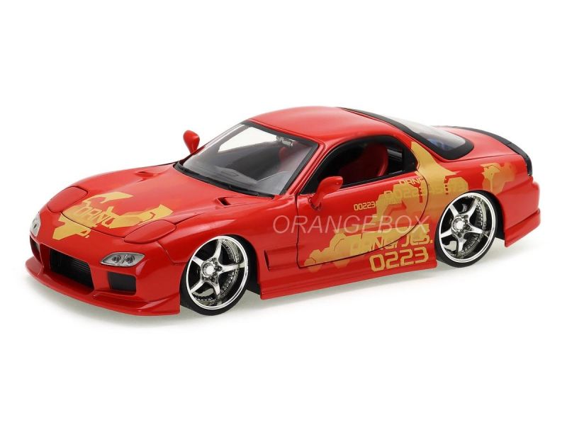 Orange JLS Mazda RX-7 Velozes e Furiosos Fast and Furious Jada