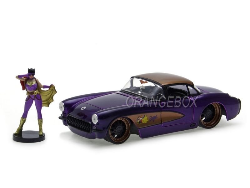 Chevrolet Corvette 1957 + Batgirl DC Comics Bombshells Jada Toys 1