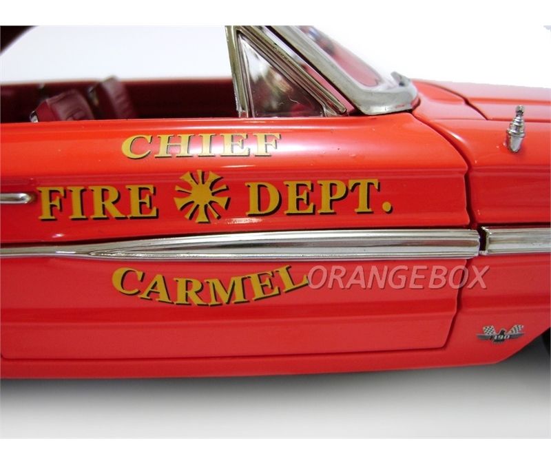 Ford Galaxie 500 1964 Carmel Fire Dept. Sunstar 1:18 - 19 anos