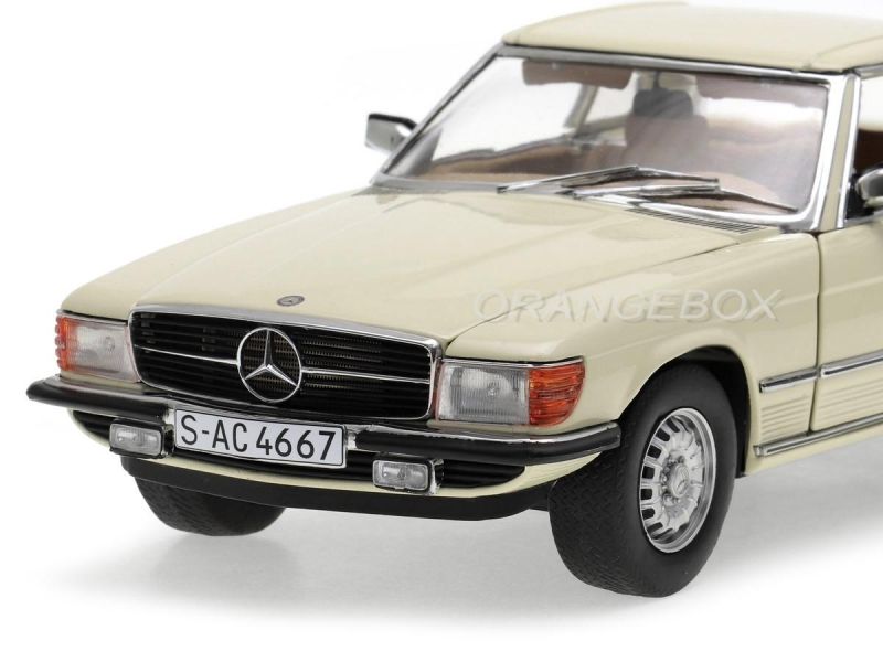 Mercedes Benz 350 SL 1977 Hard Top Sunstar 1:18 Creme - 19 anos