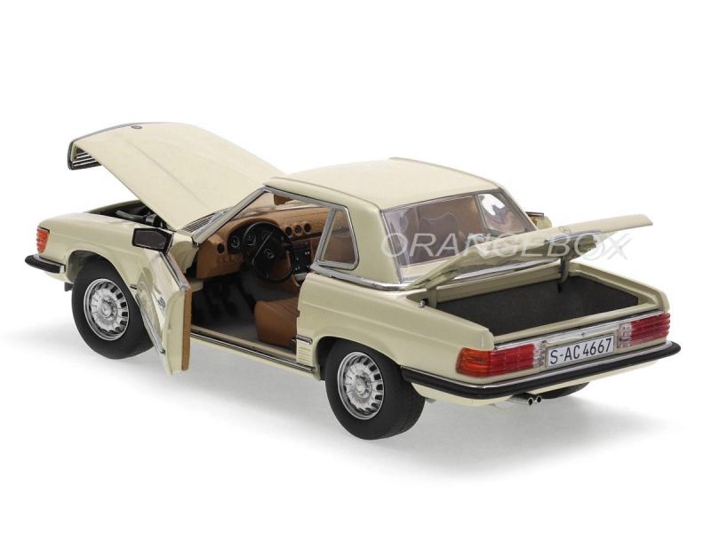 Mercedes Benz 350 SL 1977 Hard Top Sunstar 1:18 Creme - 20 anos