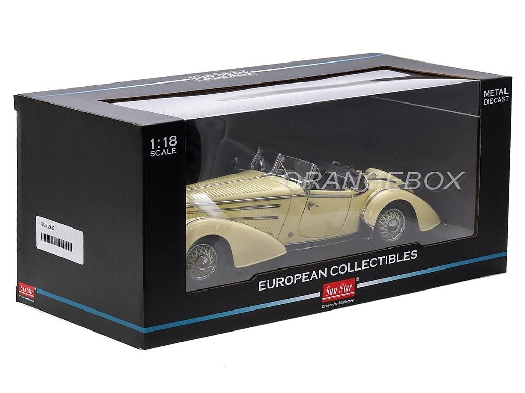 Horch 855 Roadster 1939 Sunstar 1:18 Creme - 20 anos! Loja on-line