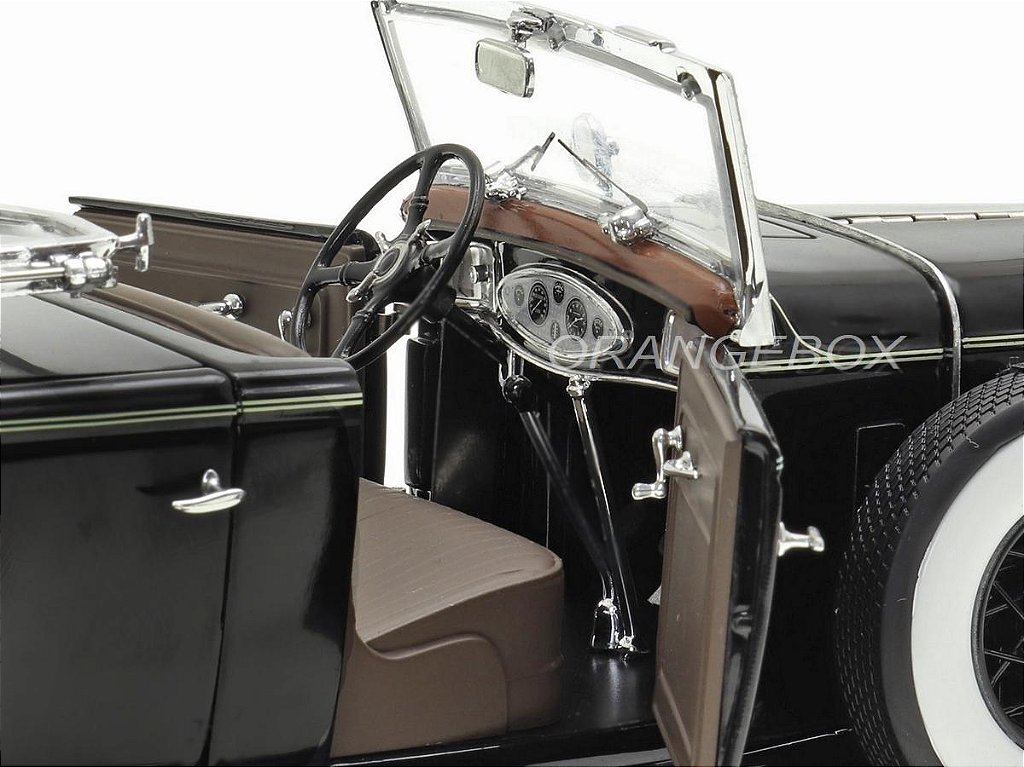 Ford Lincoln KB Top Down 1932 Sunstar Platinum 1:18 Preto - 20