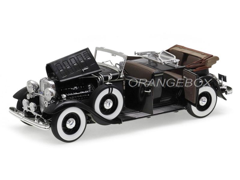 Ford Lincoln KB Top Down 1932 Sunstar Platinum 1:18 Preto - 20