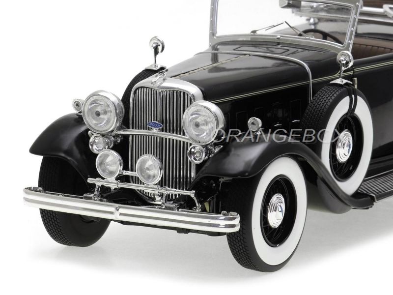 Ford Lincoln KB Top Down 1932 Sunstar Platinum 1:18 Preto - 20