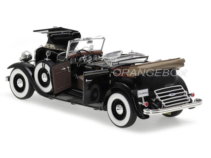 Ford Lincoln KB Top Down 1932 Sunstar Platinum 1:18 Preto - 20