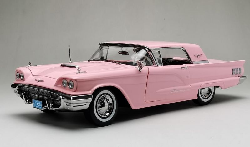Ford Thunderbird Hard Top 1960 Sunstar 1:18 Rosa - 20 anos! Loja