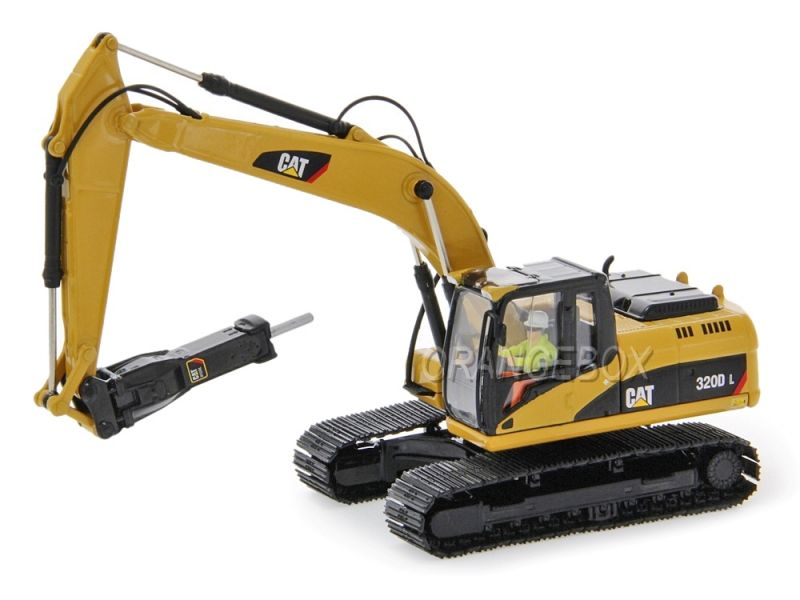 コマツ CAT 320DL SCALE MODELS 1:50 Scale Escavadeira Hidraulica com Martelo Caterpillar 320D-L Diecast
