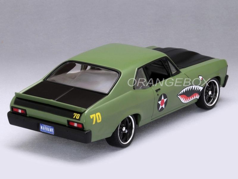 GMP社　1/18 1970 シボレーノバ　ウォーホークグリーン Chevrolet Nova 1970 Destroyer Street Fighter War Hawk 1:18 GMP