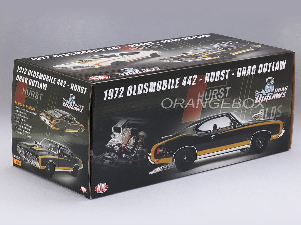 Oldsmobile 442 1972 Hurst Drag Outlaw Edição Limitada 1:18 Acme