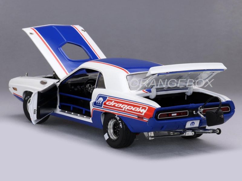 Dodge 426 HEMI Challenger R/T 1971 Drag Pak Edição Limitada 1:18