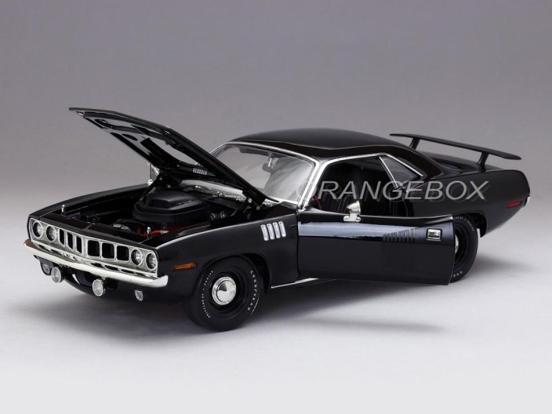 Plymouth Hemi Cuda 1971 1:18 Acme Preto - 20 anos! Loja on-line de