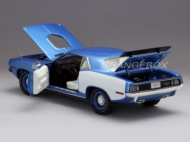Plymouth Hemi Cuda 1971 1:18 Acme Azul - 19 anos! Loja on-line de