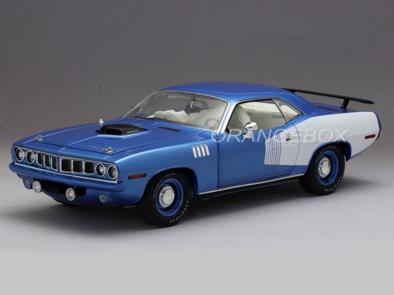 Plymouth Hemi Cuda 1971 1:18 Acme Azul - 20 anos! Loja on-line de