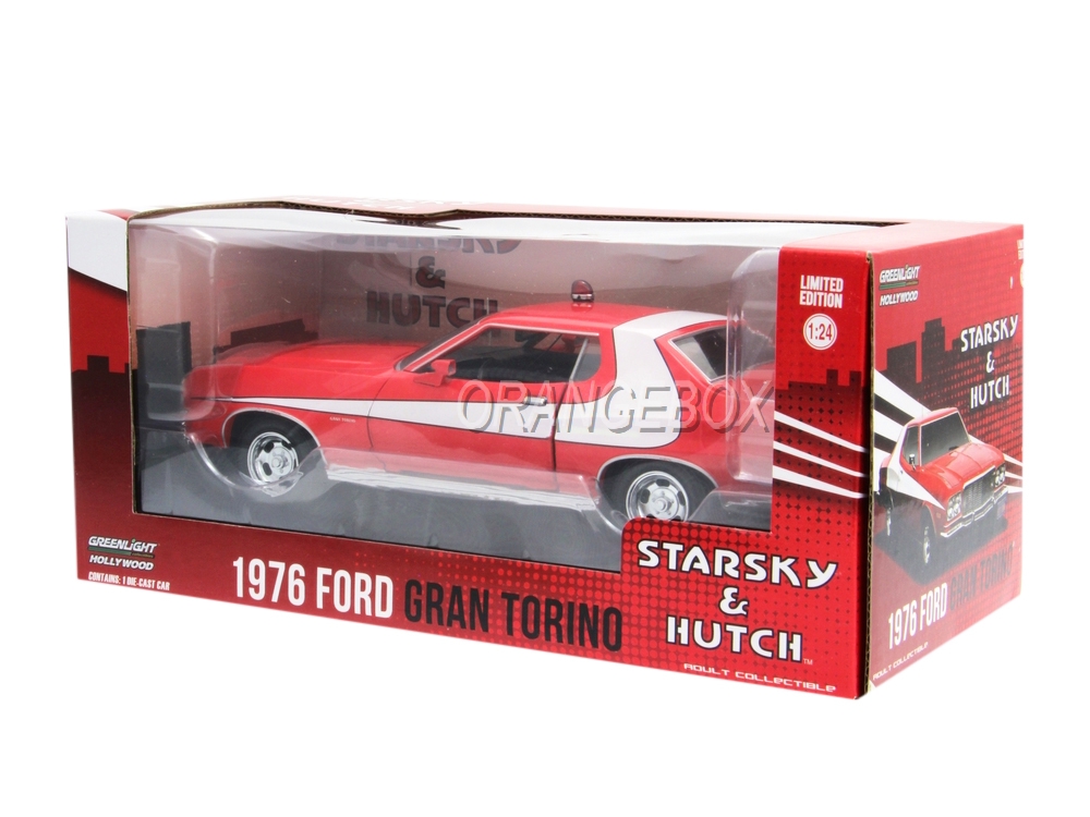 Ford Gran Torino Starsky and Hutch 1976 Greenlight 1:24 - 20 anos