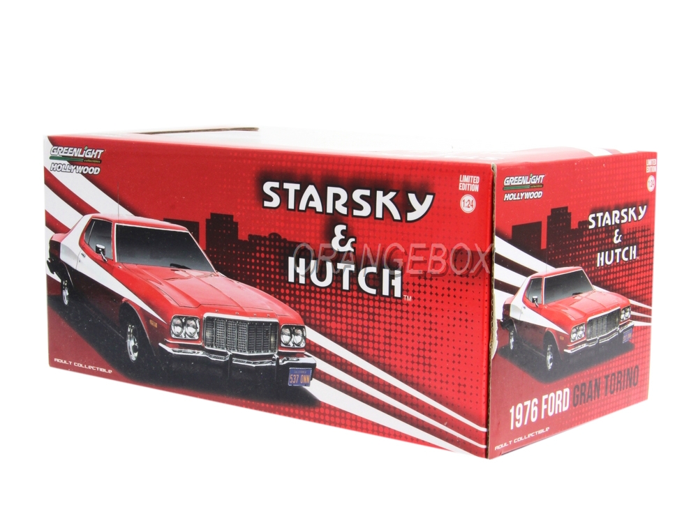 Ford Gran Torino Starsky and Hutch 1976 Greenlight 1:24 - 20 anos