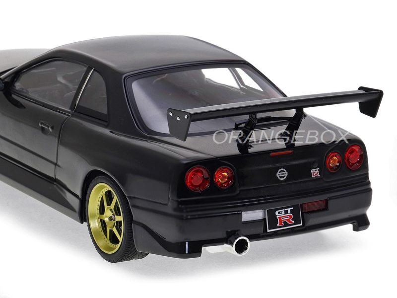 Nissan Skyline GT-R (R34) 1999 1:18 Greenlight Preto - 19 anos