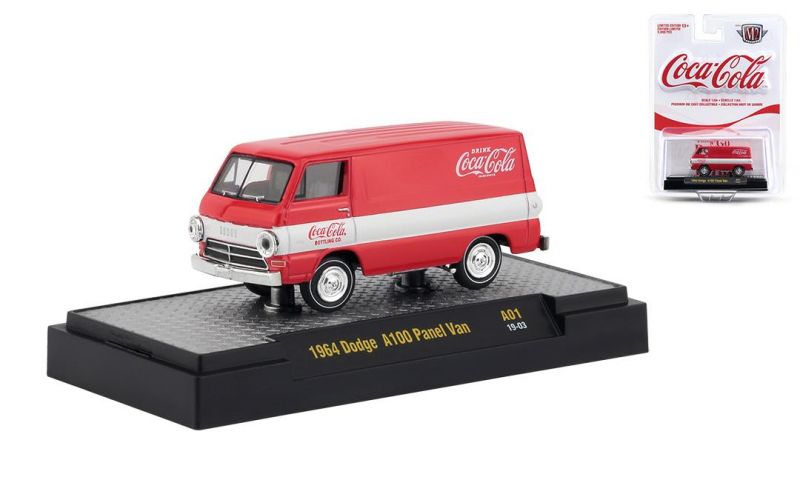 Dodge A100 Panel Van 1964 RA01 Coca Cola M2 Machines 1:64