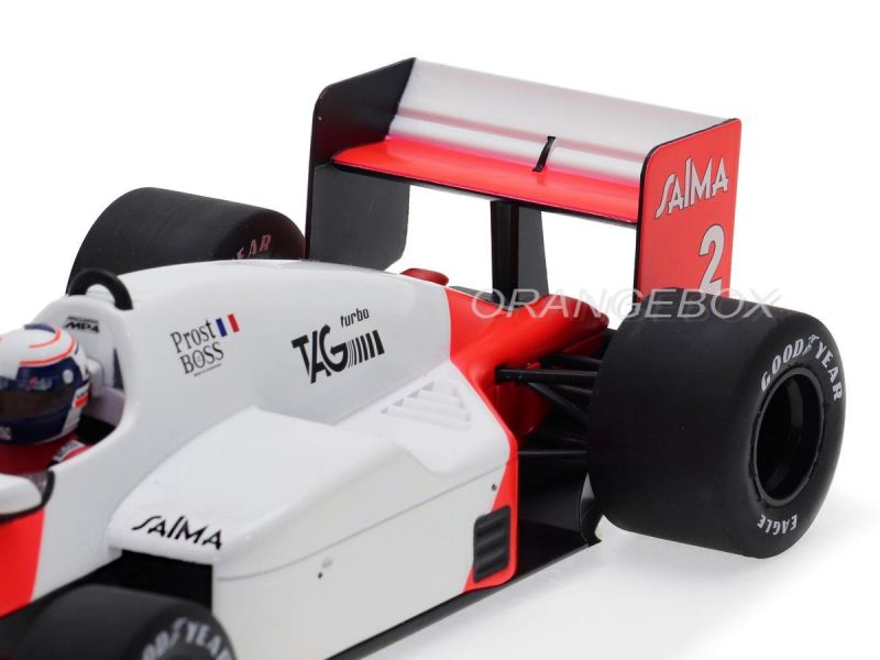 Fórmula 1 McLaren MP4/2B Alain Prost Vencedor Gp Monaco 1985 1:18